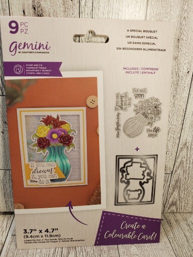CSD3 Crafters Companion A Special Bouquet Floral Flowers 9pc Stamp And Die Set
