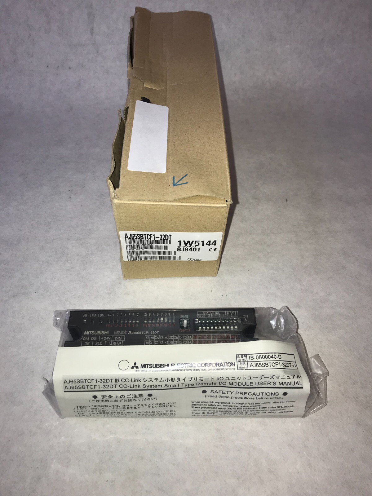 MITSUBISHI MELSEC AJ65SBTCF1-32DT CC-LINK INPUT / OUTPUT MODULE