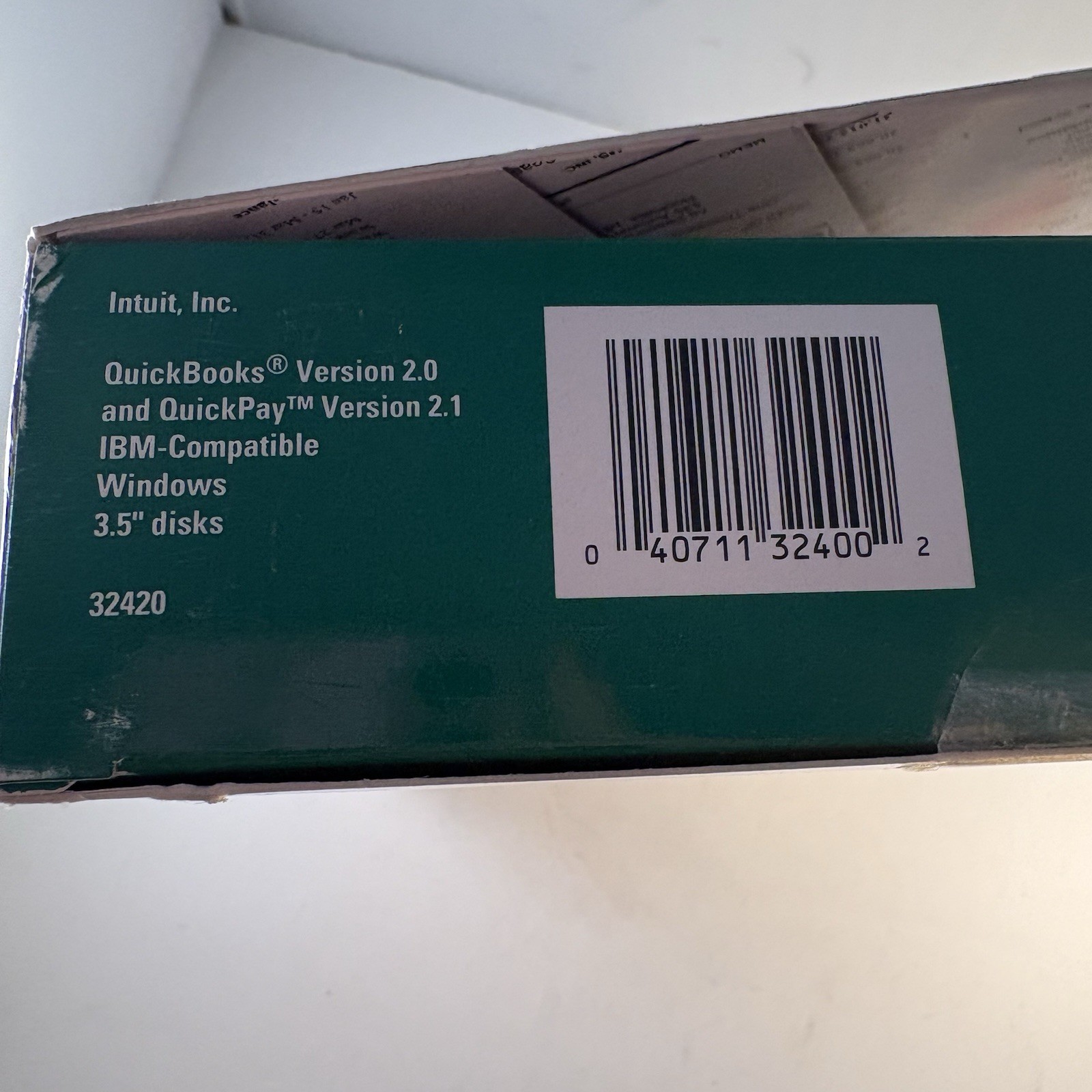 Intuit QuickBooks QuickPay Financial Software Sealed Disks Manual Windows 1994