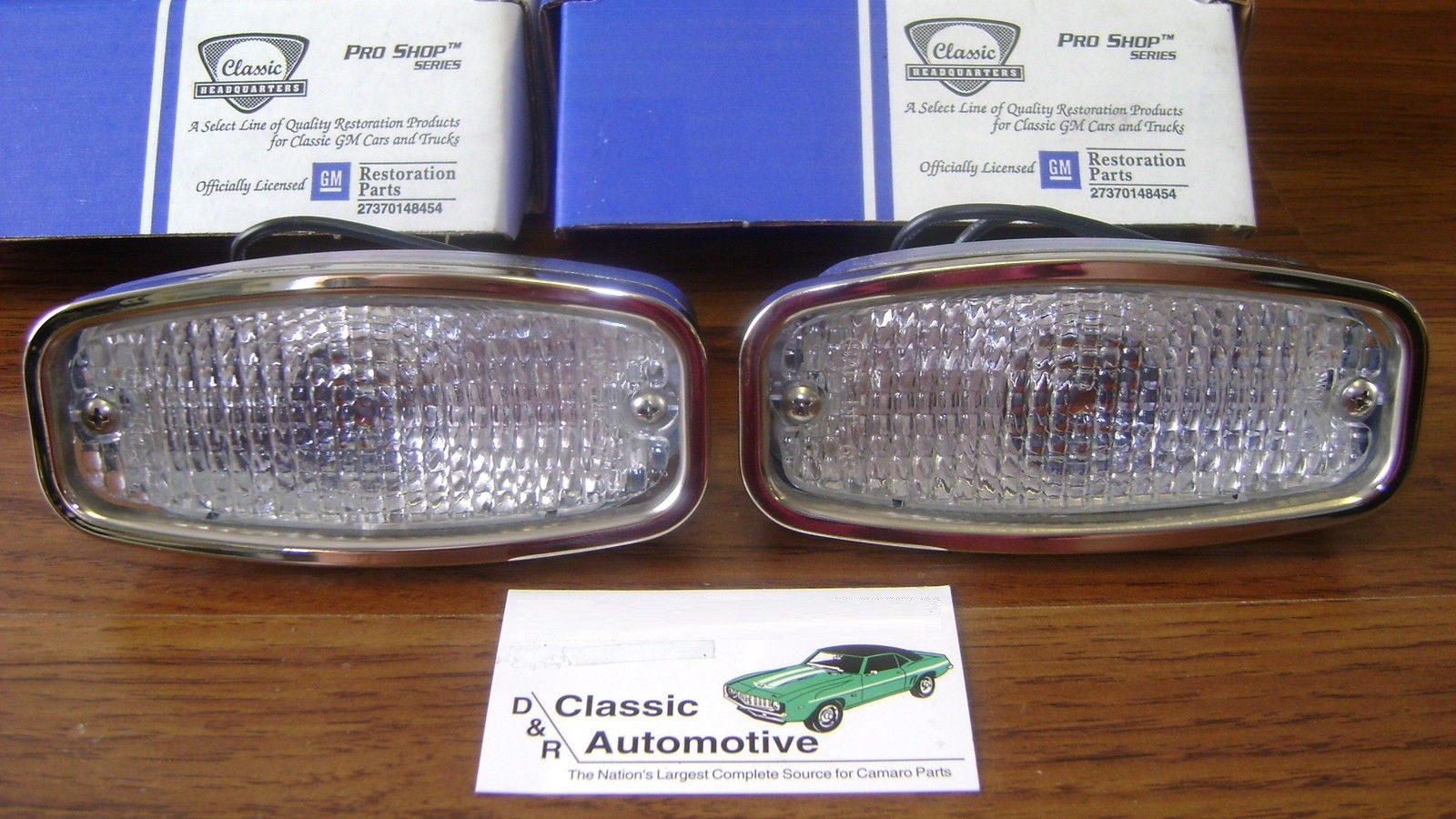 Park Lamp Assembly Pair 68 Camaro **In Stock** Running Light front parking lamps