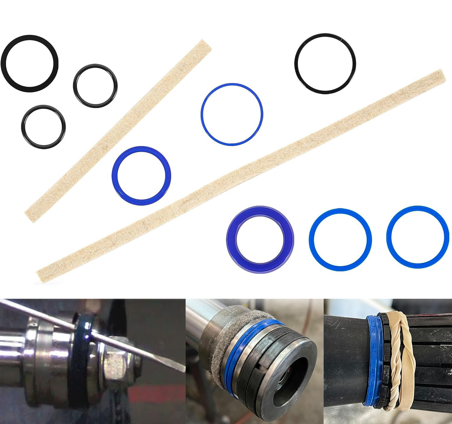 FJ783-12TH Seals Kit For Hydraulic Cylinders in Rotary 2 Post Lifts SPO9 SP0A9