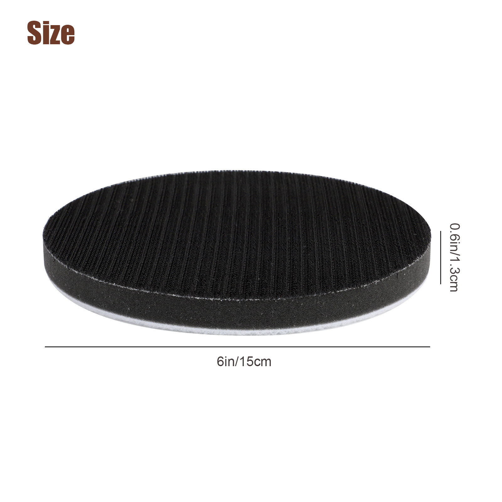 2/4Pcs 6in Soft Foam Interface Sanding Disc Hook Loop Sander Buffer Backing Pad
