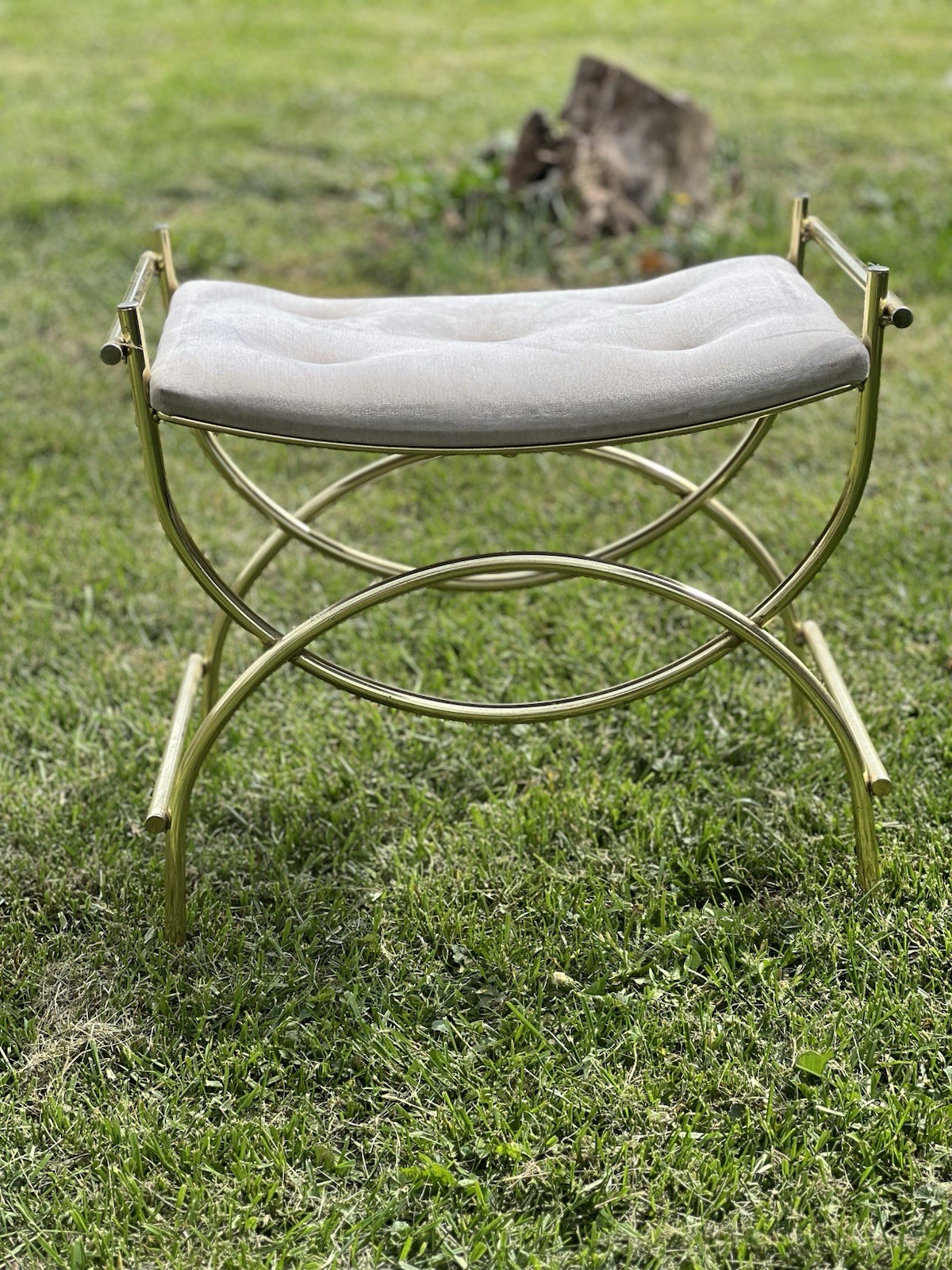 Vintage Hollywood Regency George Koch Sons Vanity Seat