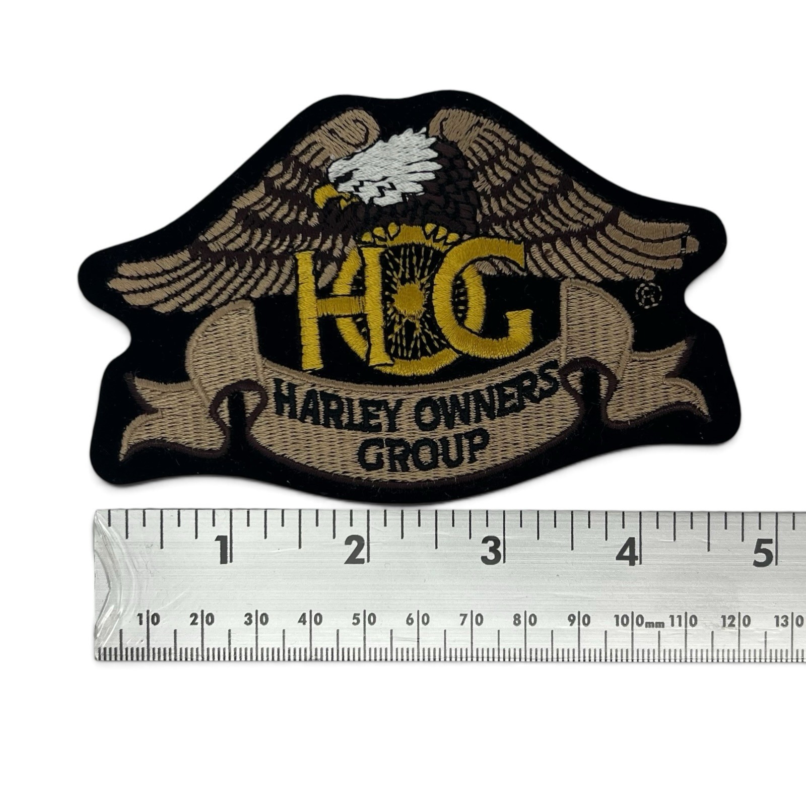 Harley Owners Group HOG Eagle Patch Small Jacket Vest Embroidered Iron On 4.75"