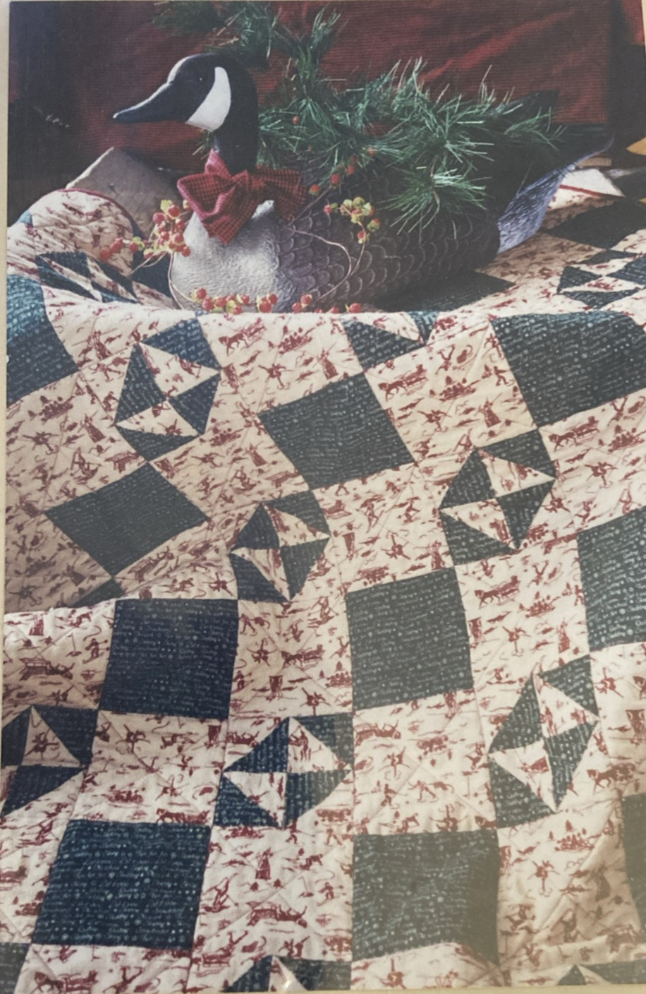 Vtg Rare Graywood Designs MAIN STREET FLANNEL QUILT 1998 Pattern GW05