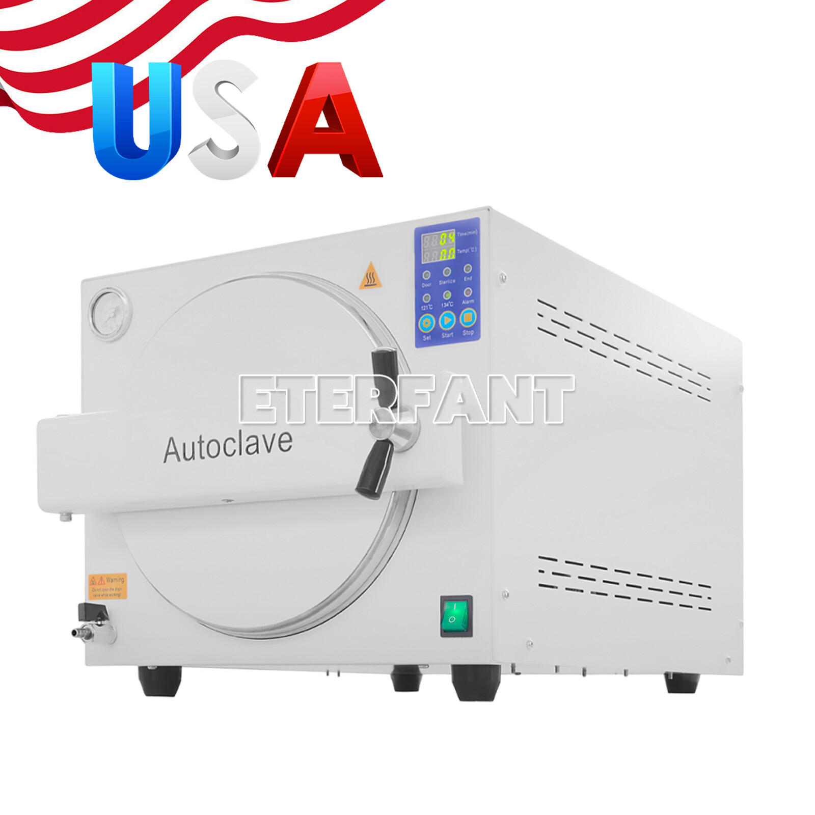 Dental 18/23L Autoclave Class B/N Steam Sterilizer/27L UV Sterilization Cabinet
