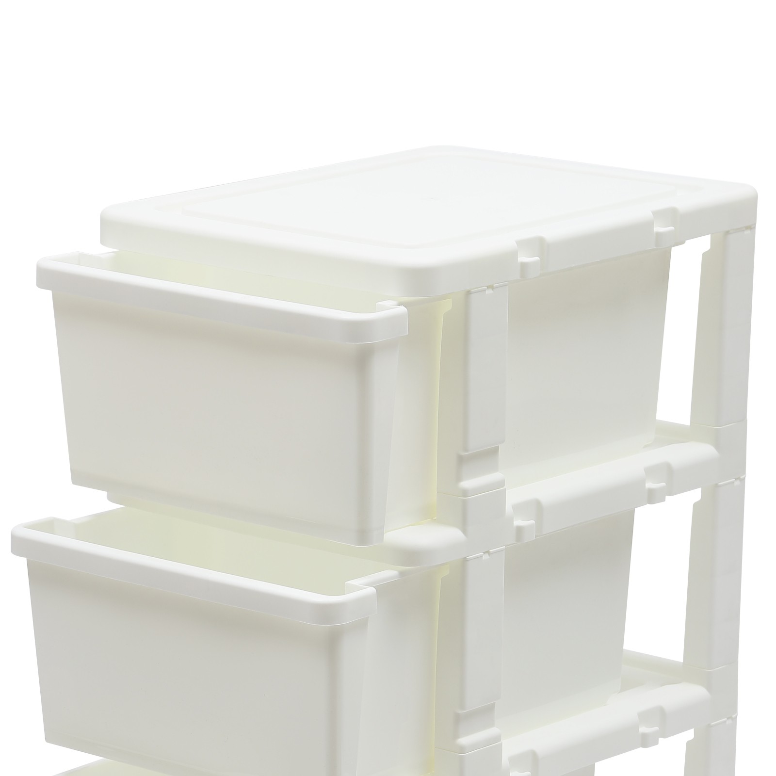 87.8cm(H) Document Storage Box Movable Office File Drawer Organizer W/ 4 Drawers