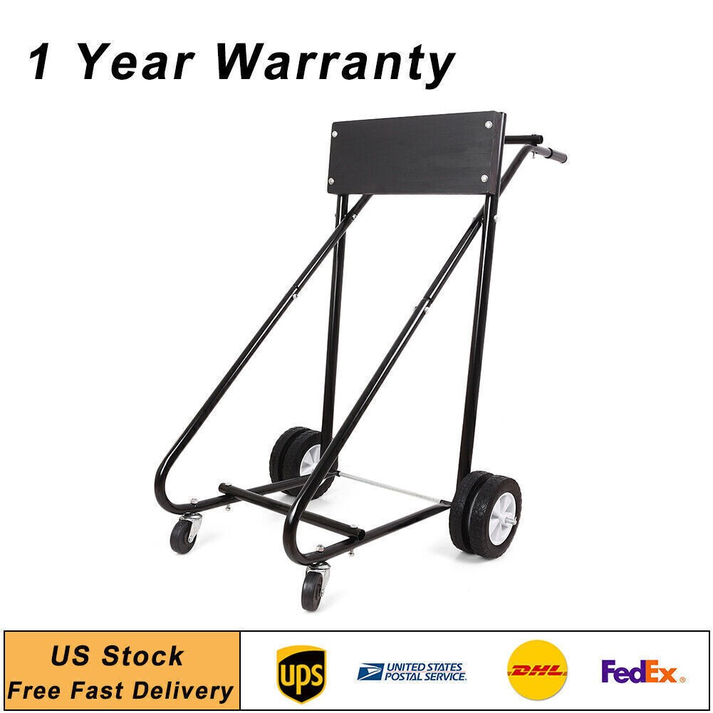 315 Lbs Outboard Boat Stand Carrier Cart Heavy Duty Tool Dolly Storage Motor USA