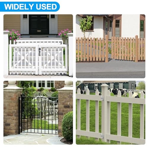 Wall Mount Gate Hinges with 5/8 Hinge Pin,Gate Hinges Heavy Duty for Pack(4pcs)