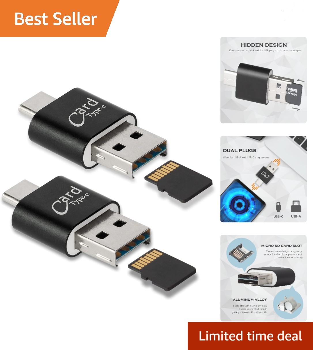 2 Pack] Micro SD Card Reader for Android Phone,Micro SD Card to USB Adapter, ...