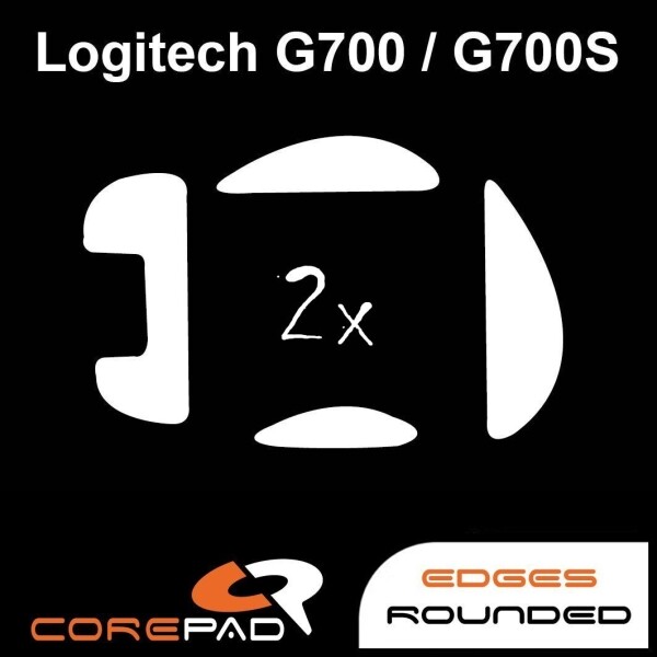 Corepad Skatez Logitech G700 G700S replacement mouse feet Hyperglides PTFE Teflon
