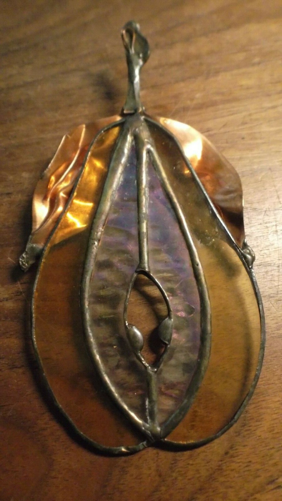 Stained Glass Fall Gourd Suncatcher, Autumn Decor