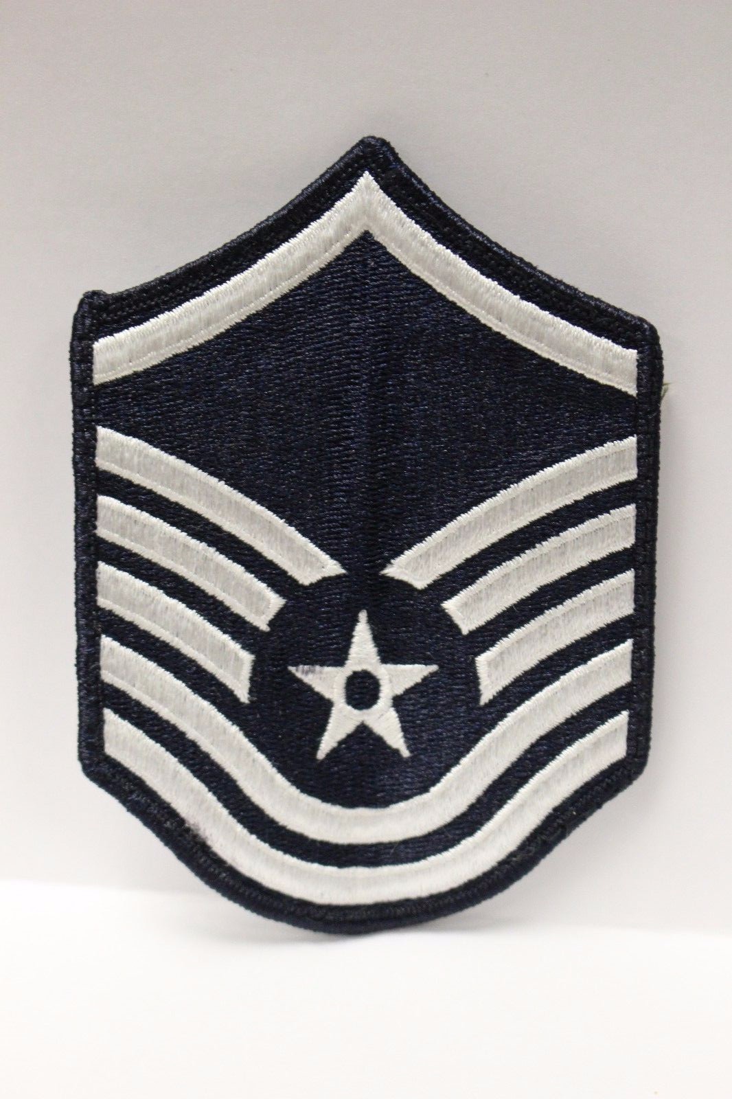 AF Air Force Embroidered Chevron Master Sergeant E-7, Small, 3.5",