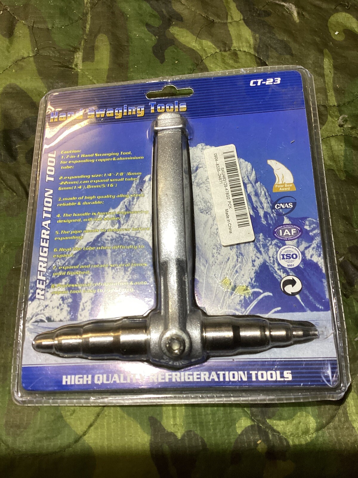 Copper Pipe Swaging Tool Tube Expander 1/4" 5/16" 3/8" 1/2"3/4" 7/8"