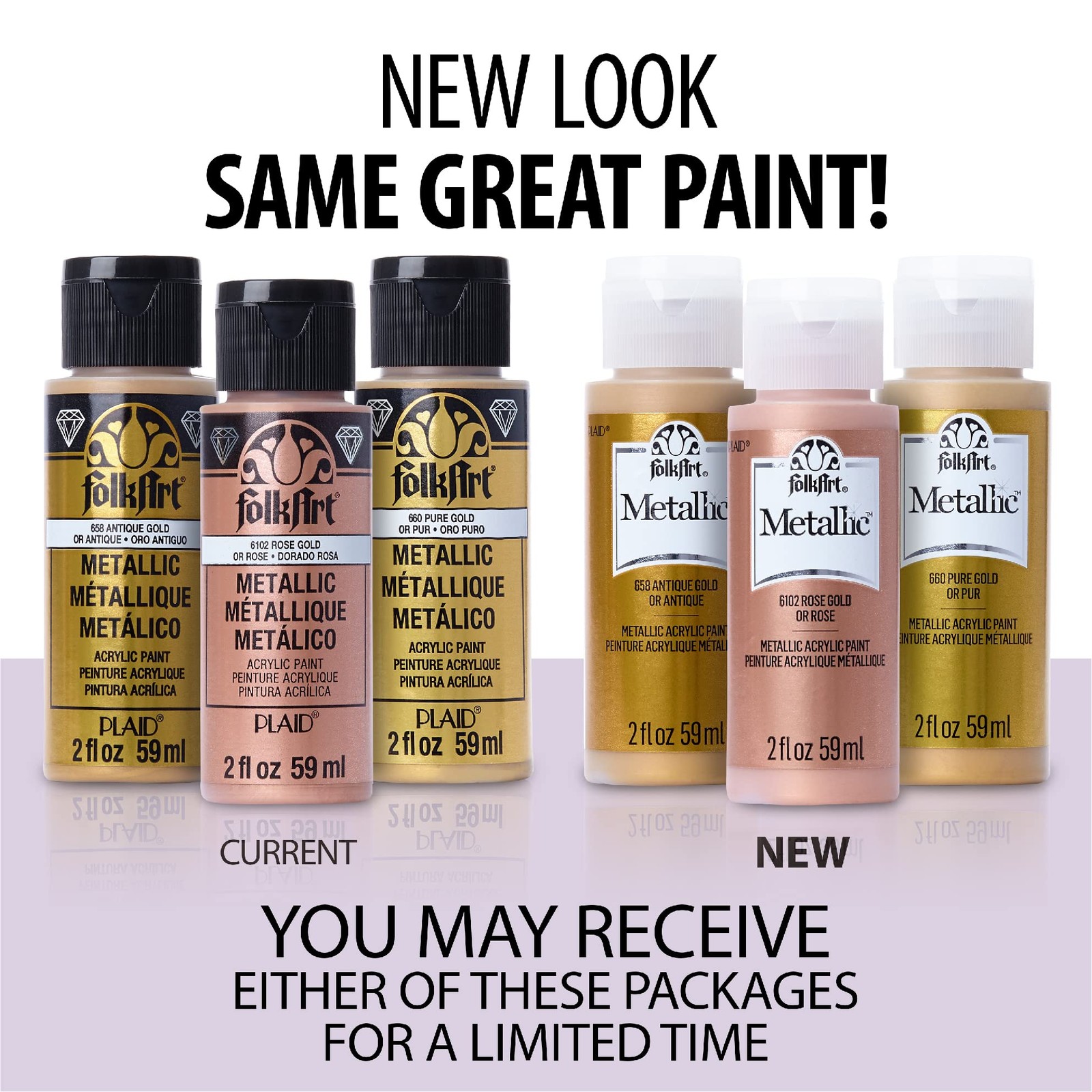 Metallic Acrylic Paint Assorted Colors 2 Ounce 663 Solid Bronze Single