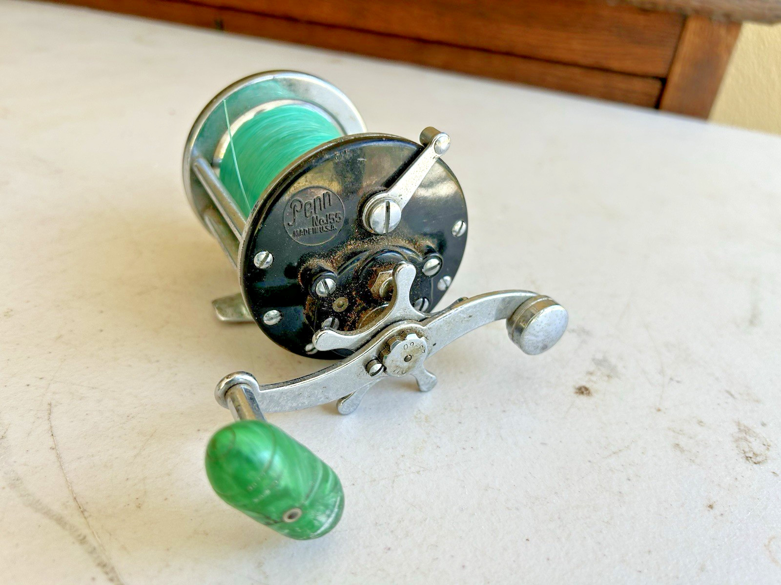 Vintage Penn No. 155 Fishing Reel Made in USA 30-155