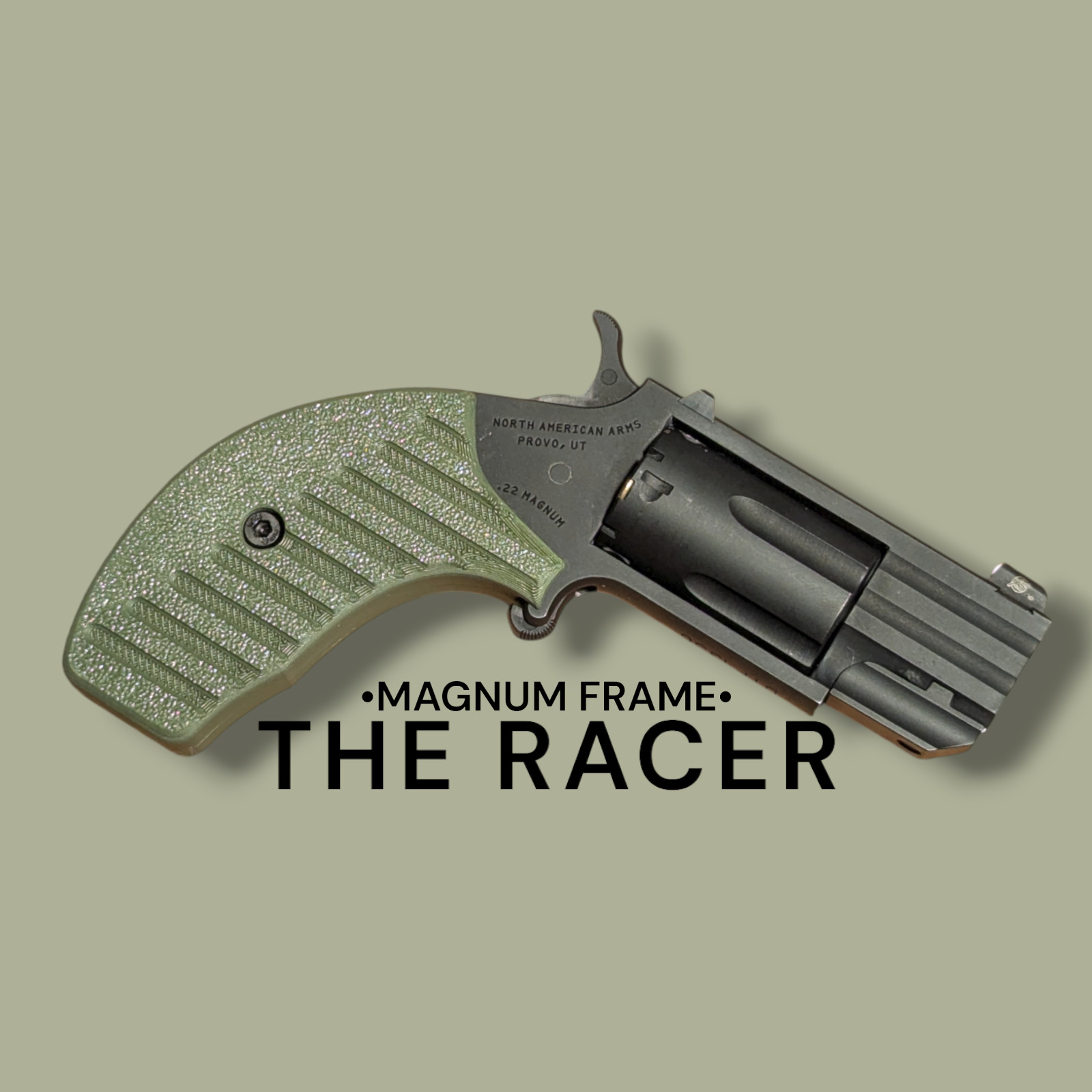 NAA .22 Magnum Grips | RACER | Custom 3D Printed - *ALL MAGNUM FRAMES*