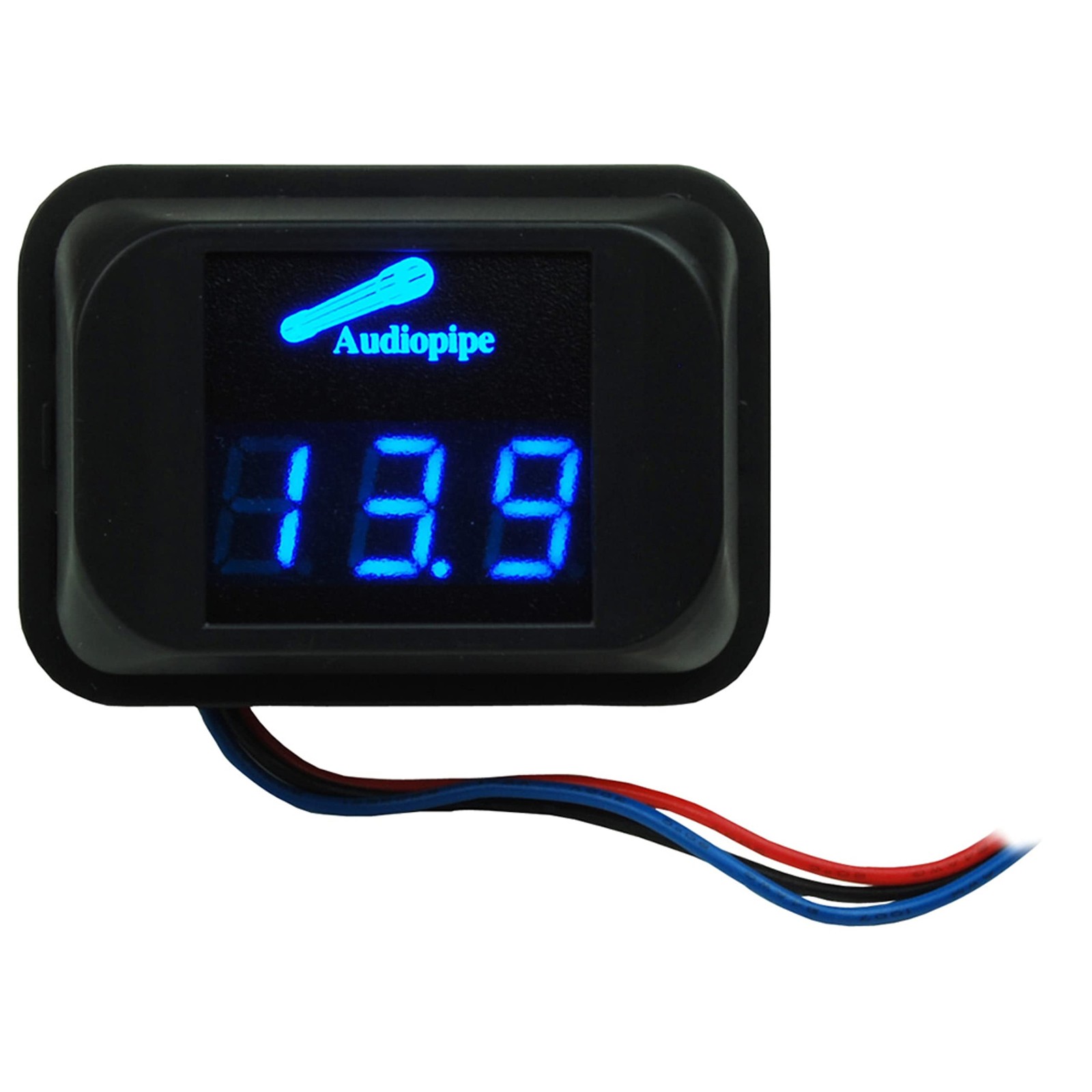 Audiopipe NLD100 Digital Volt Meter 11.1-15.9v Blue