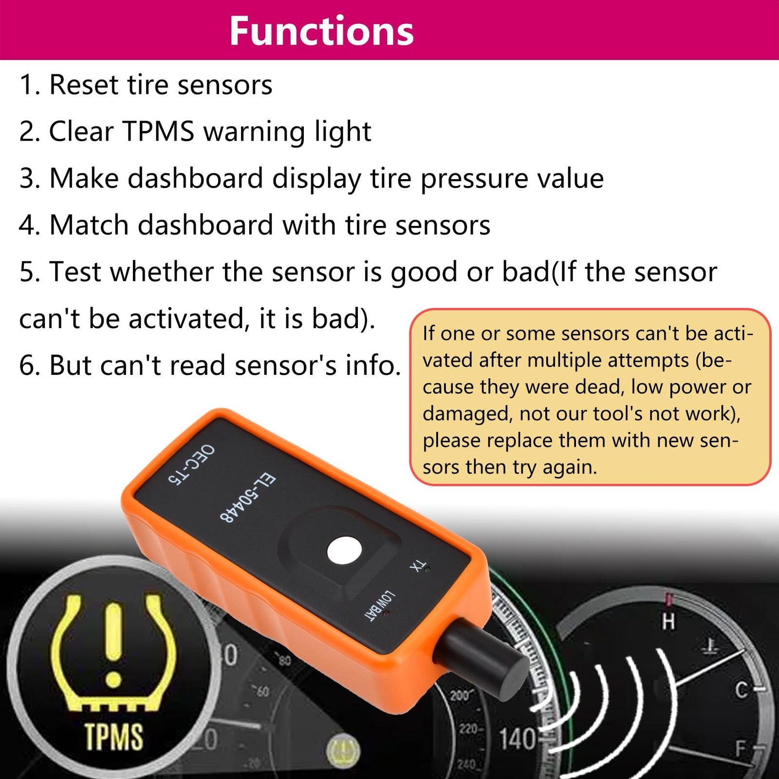 2026 Version EL-50448 GM TPMS Relearn Tool Chevy TPMS Relearn Tool Chevrolet ...