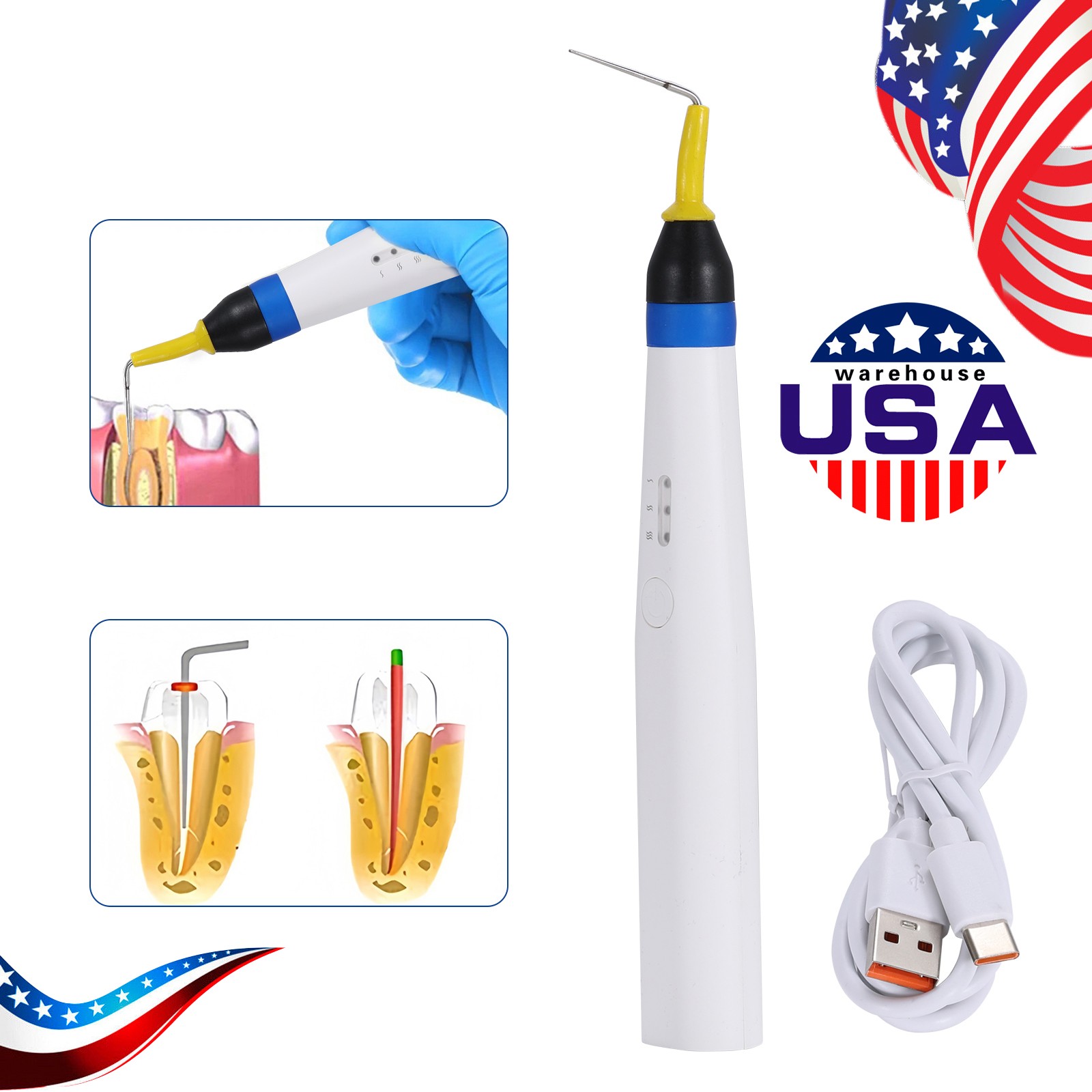 Dental Endo Gutta Percha Obturation System Endodontic Heated Pen