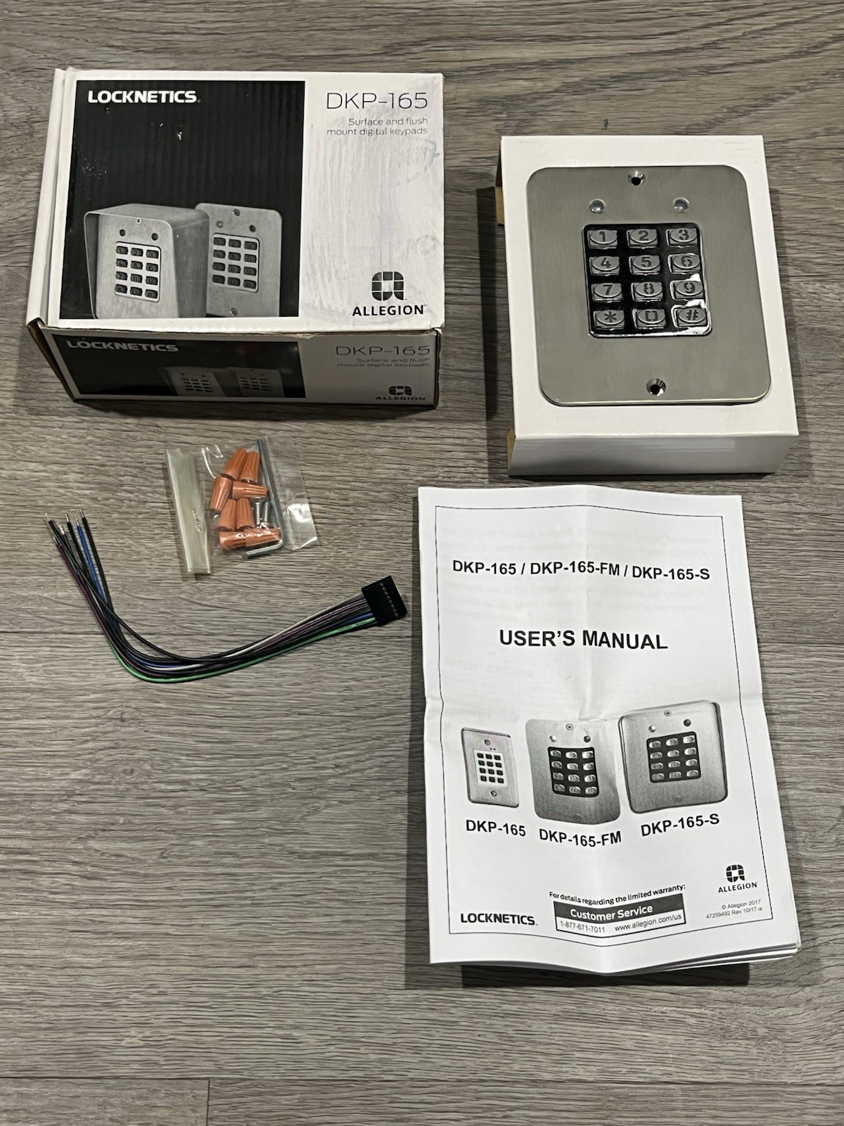 Brand New-Locknetics/Allegion DKP-165 Digital Keypad Flush Mounted 32D