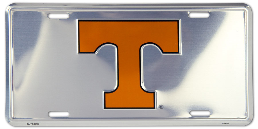 TENNESSEE VOLUNTEERS CAR TRUCK TAG CHROME LICENSE PLATE  METAL SIGN