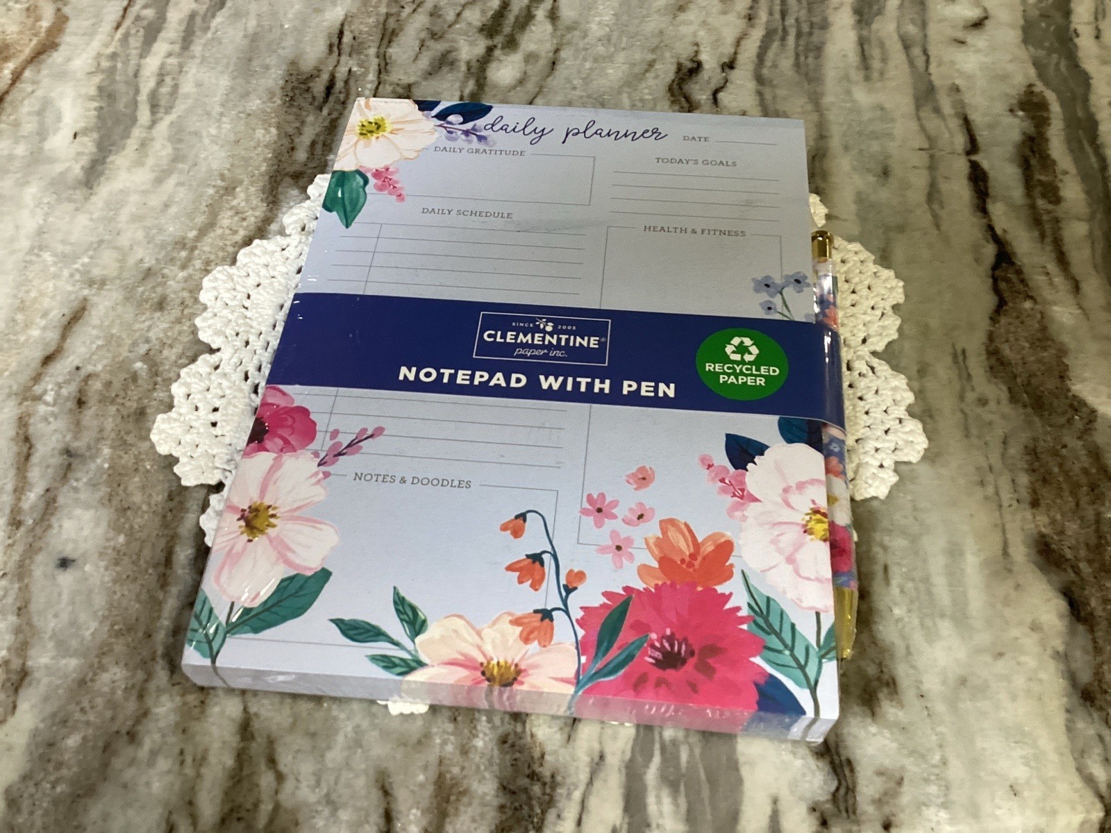 Clementine Paper Inc Notepad And Pen-NOS-VGC-Sealed