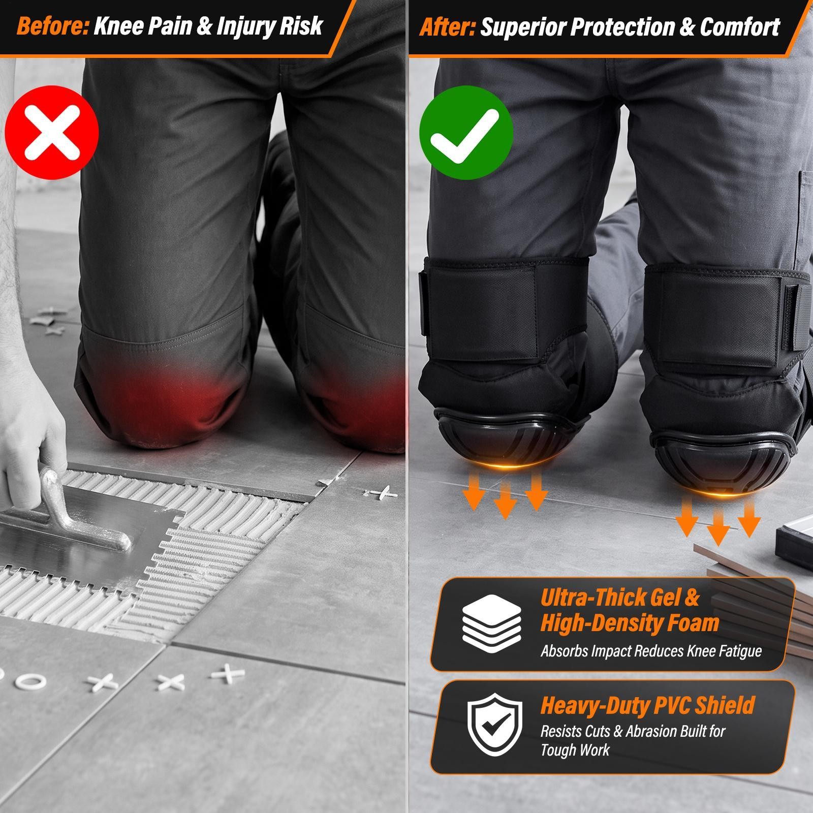 Professional Construction Foam Comfort Knee Pads