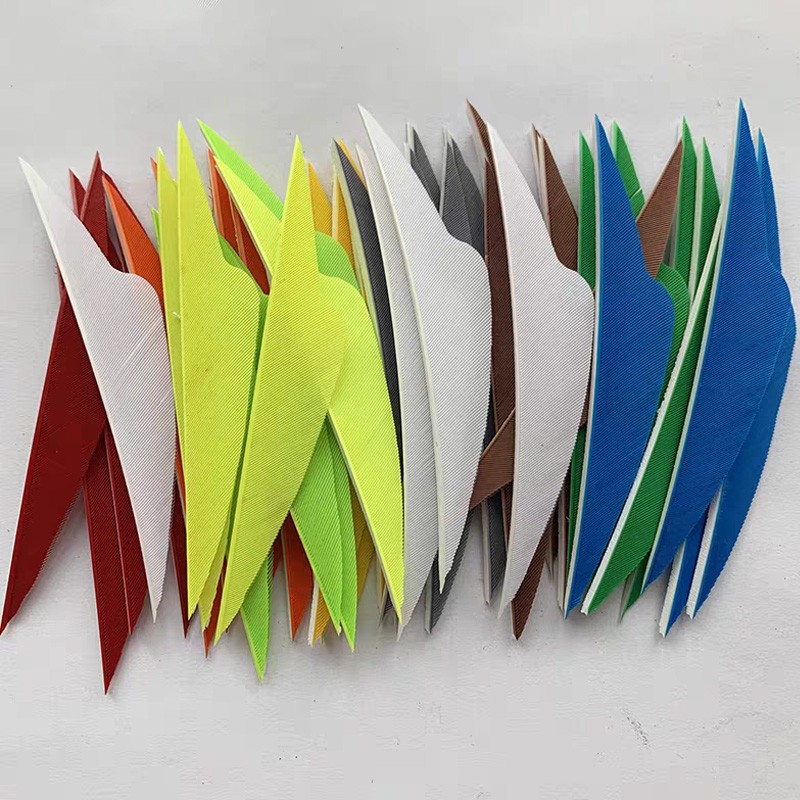 50X 4" Archery Arrow Feathers Natural Fletches Fletching Right Wings Shaft DIY