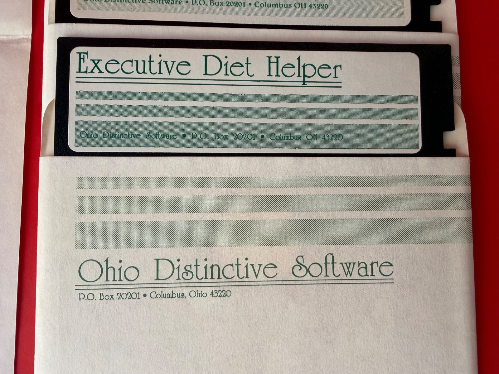 Ohio Distinctive Software Executive Diet Helper & Software IBM / PC Software