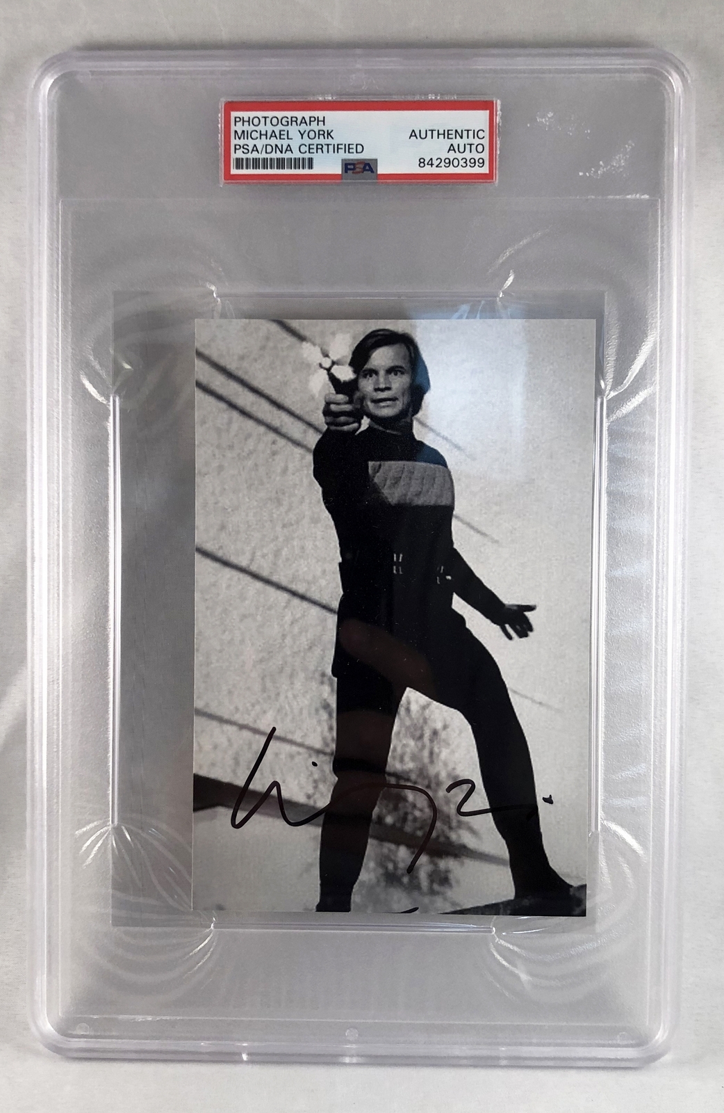 Michael York Signed 4x6 Photo 2 PSA/DNA COA