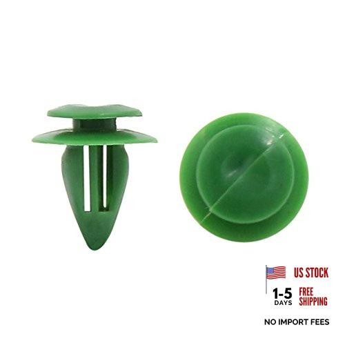 50Pcs Green Car Plastic Trim Door Panel Retainer Splash Guard Clips Rivet