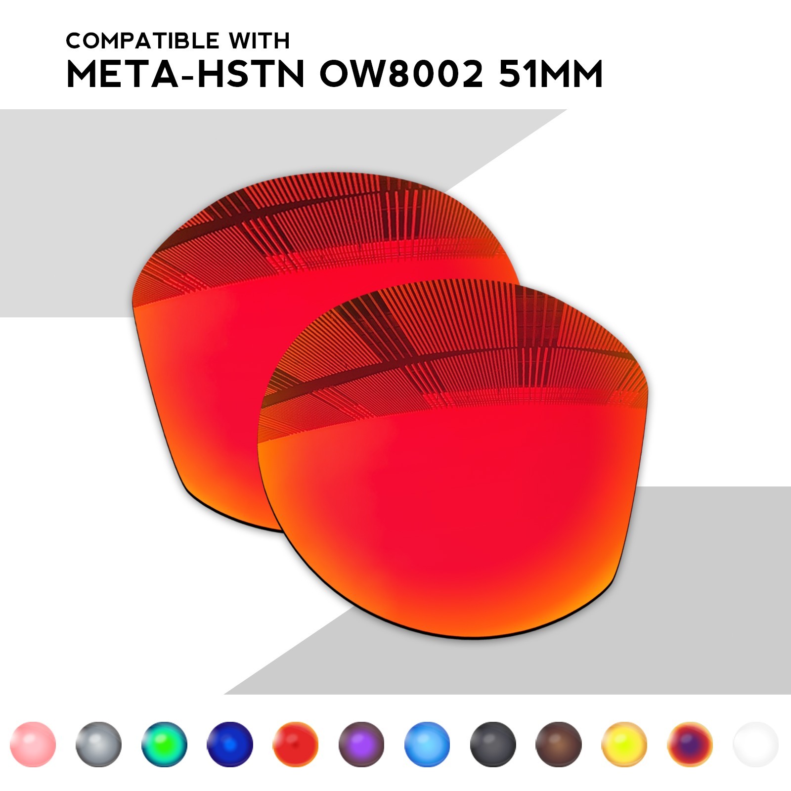 Wholesale POLARIZED Replacement Lenses for Oakley Meta HSTN OW8002 51mm MultiOpt