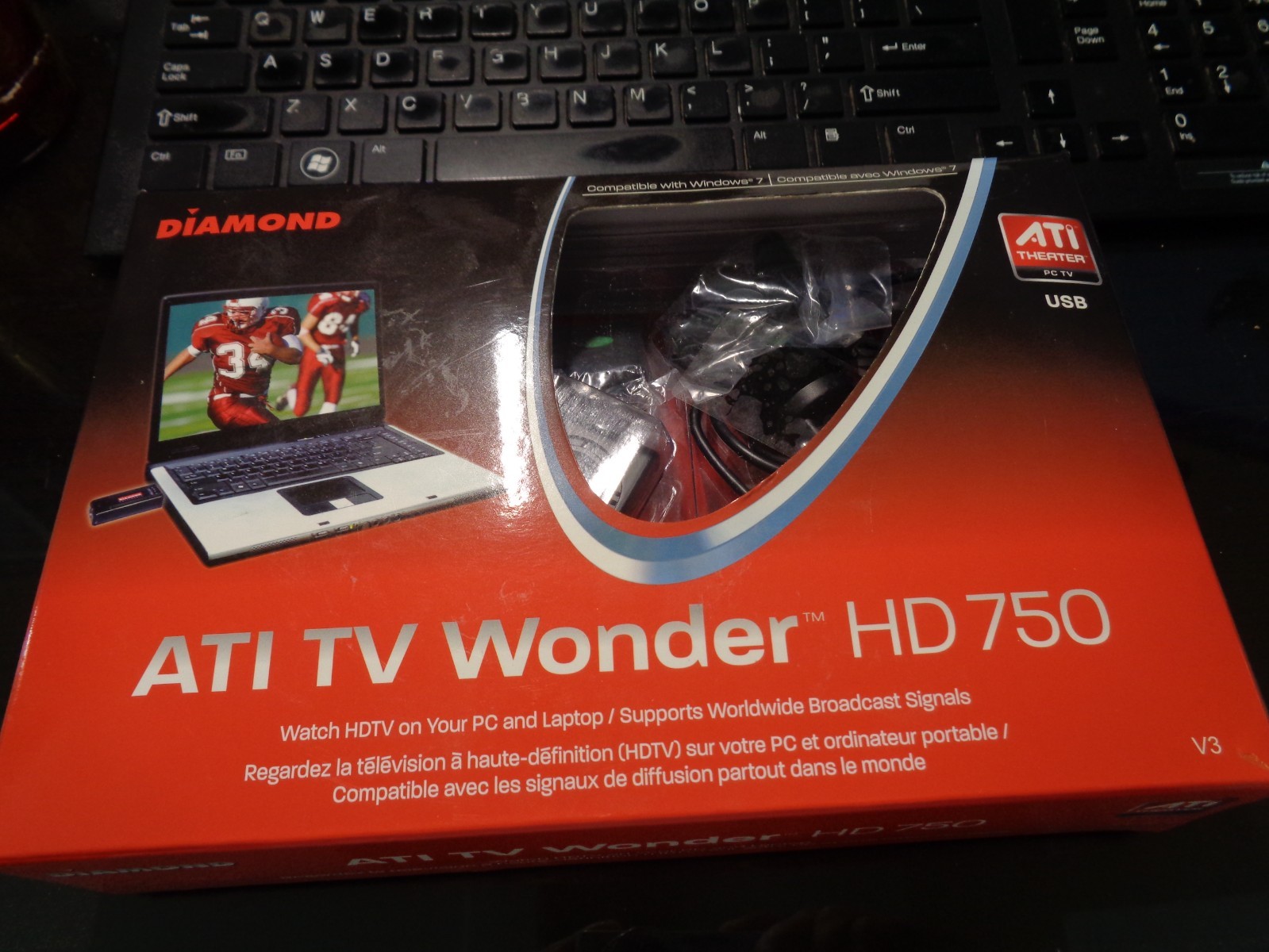 ATI TV Wonder HD 750 PC Theater USB TVW750USB Remote Antenna New Open Box