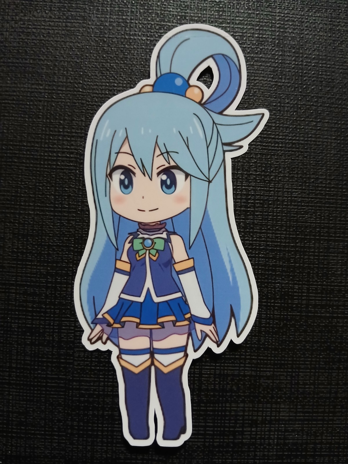 Konosuba Chibi Aqua Isekai Quartet Glossy Sticker Anime Goddess Waterproof!