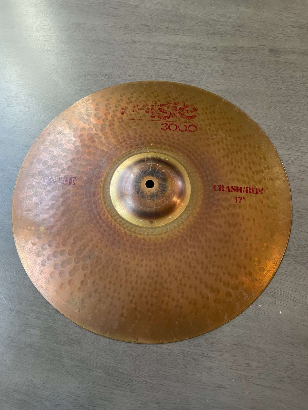Rare Paiste 3000 Rude 17" Crash/Ride
