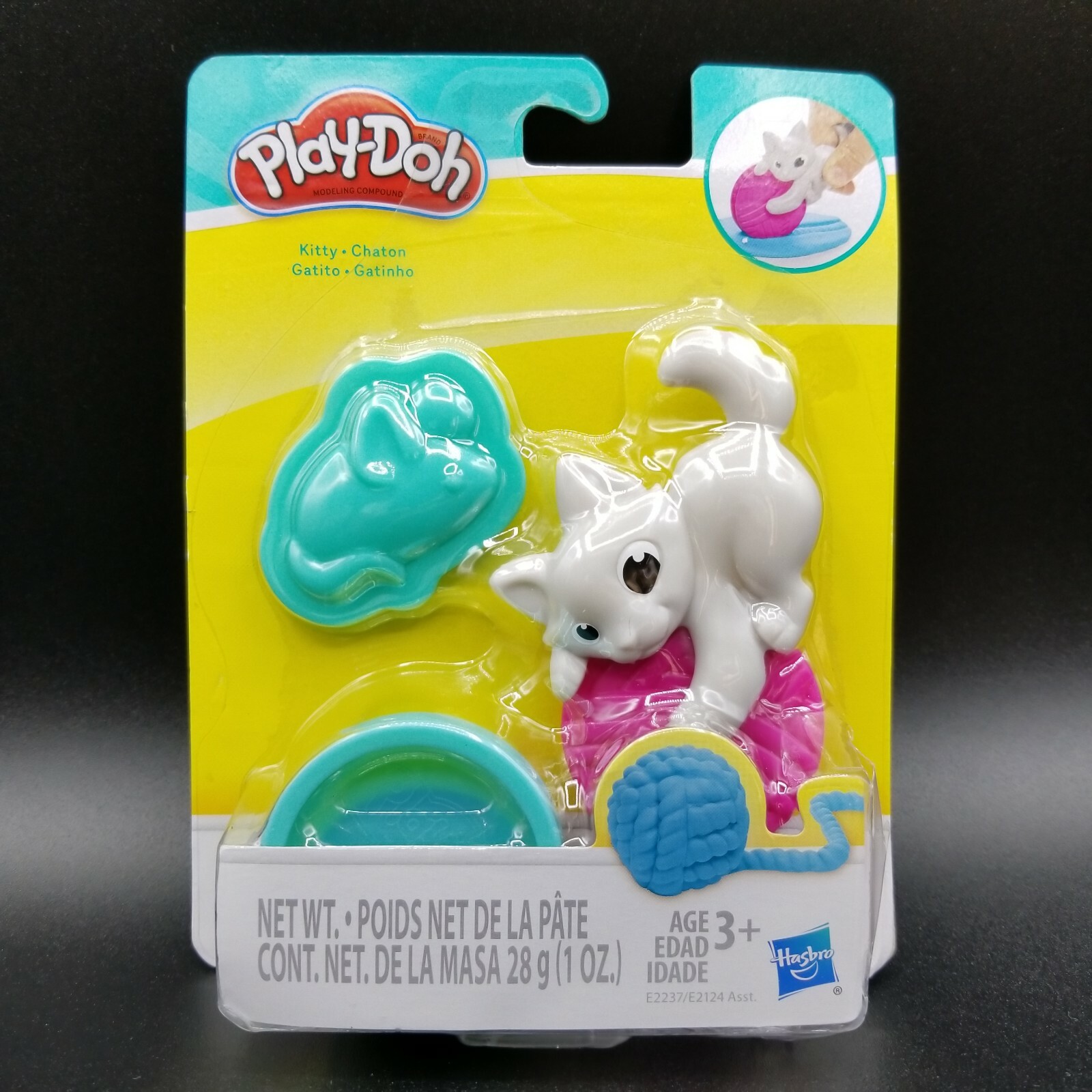 Kitty Play Doh Play Set Mold Toy Kids Hasbro Age 3+ Boys Girls Toddler's New