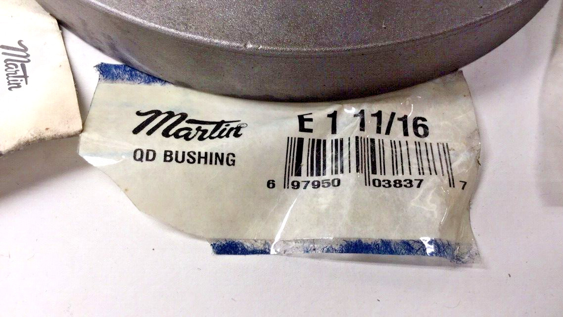 Martin E-1-11/16 Quick Disconnect Bushing E-Series 1.6875-Bore E1-11/16 E11116