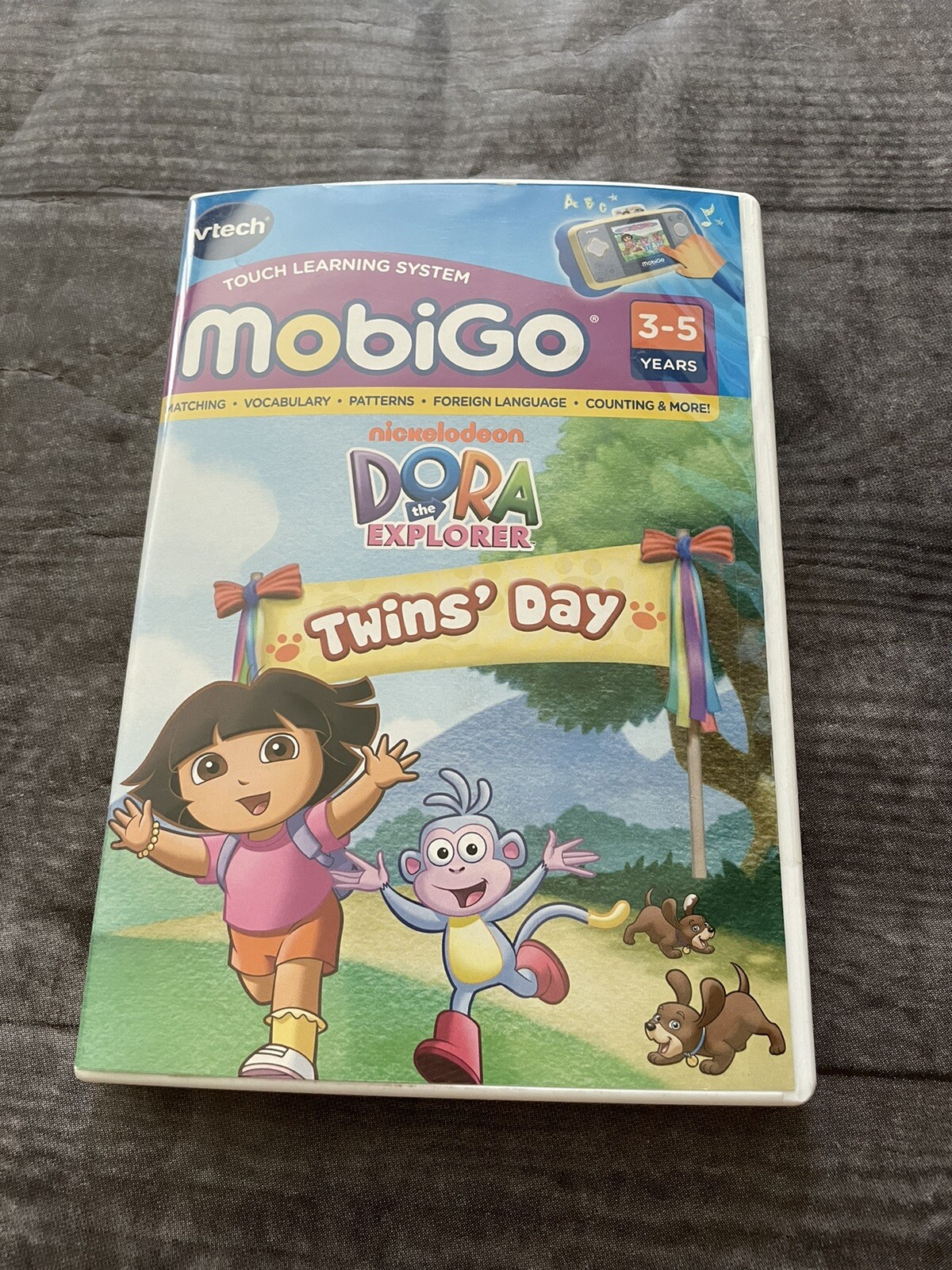 Vtech MobiGo Dora the Explorer Twins' Day Learning Vocabulary Language Matching