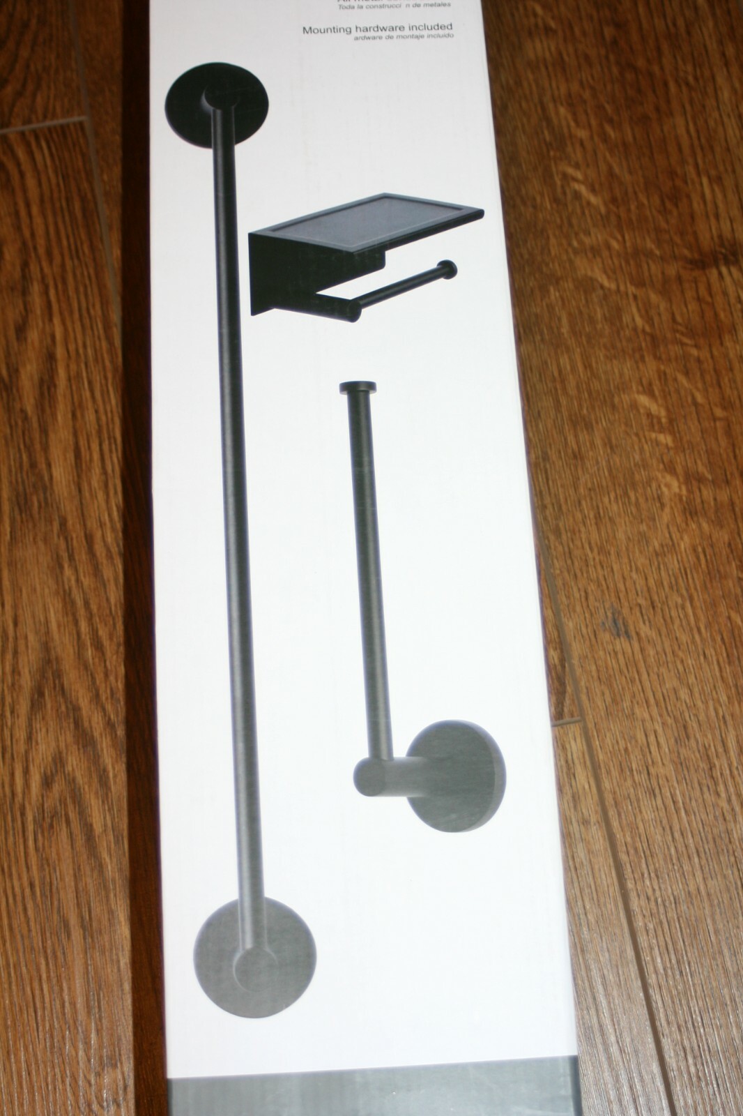 Giagni Matte Black 3-Piece Bath Accessory Set  GBP101-MB Towel Bar