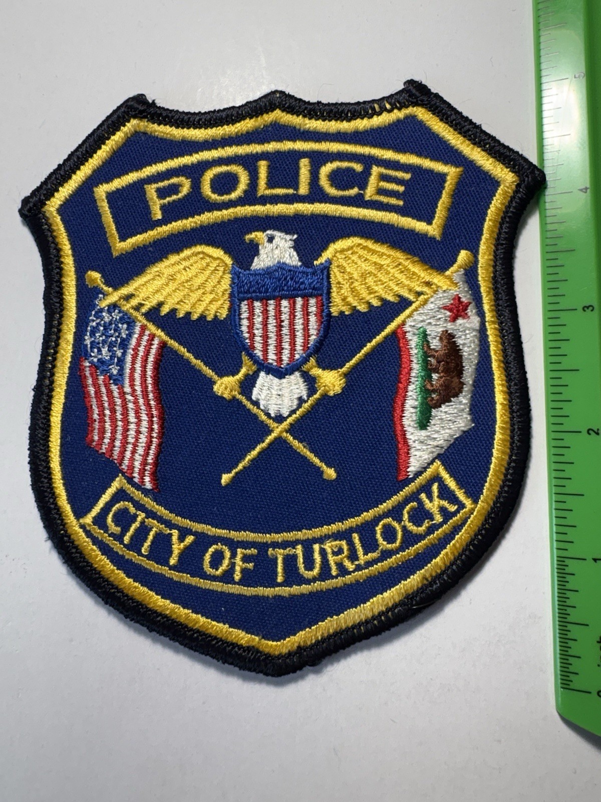 Turlock California Police Patch ~ Style 1