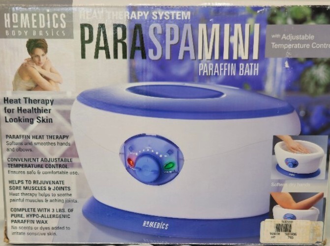 Homedics Body Basic ParaSpa Mini  Heat Therapy Paraffin Bath PAR-100 Exc Cond