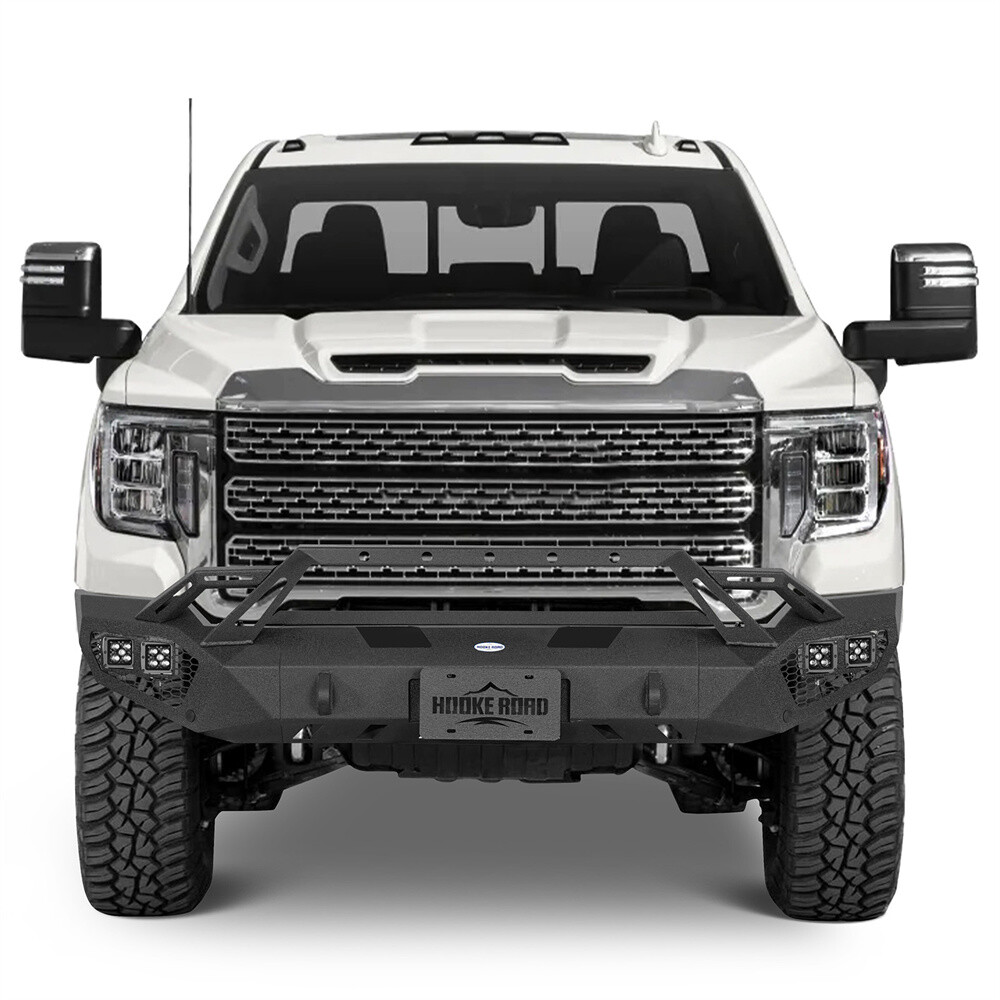 For 2020-2023 GMC Sierra 2500HD 3500HD Front Bumper w/Winch Plate & Grill Guard