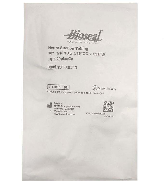 *1-Pack* Bioseal Neuro Suction Silicone Tubing Sterile NST030/20