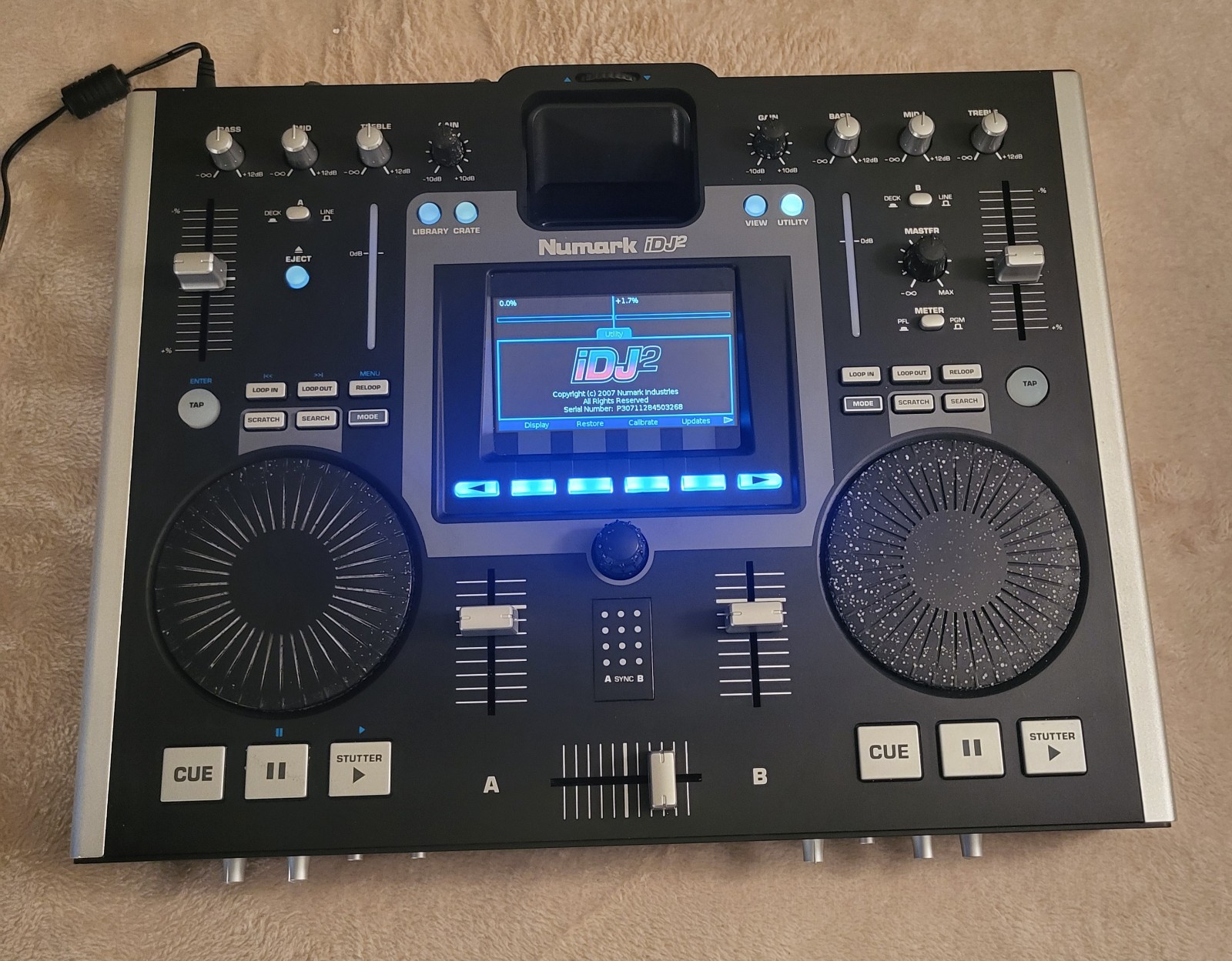 Numark iDJ2 DJ Mixing Console Compatible with iPod Mobile DJ System