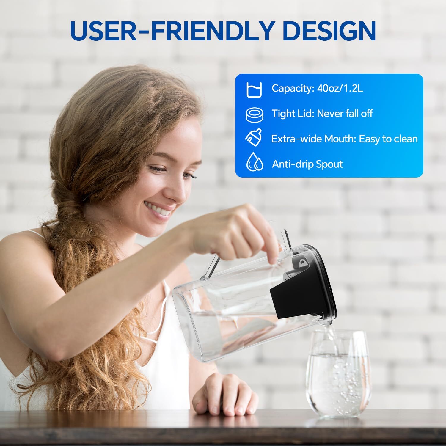 PT1-Lite Carafe, Replacement for T1 / T1 Lite / E1 Countertop Reverse Osmosis