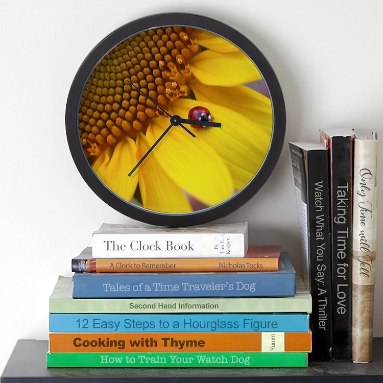 CafePress Mousepad Ladybug 10" Wall Clock (1053742967)