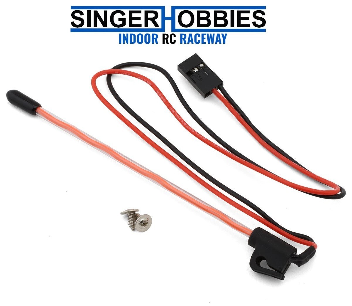 INJORA INJL44-RD Micro Crawler LED Whip Light (Red) (Side Fixed)