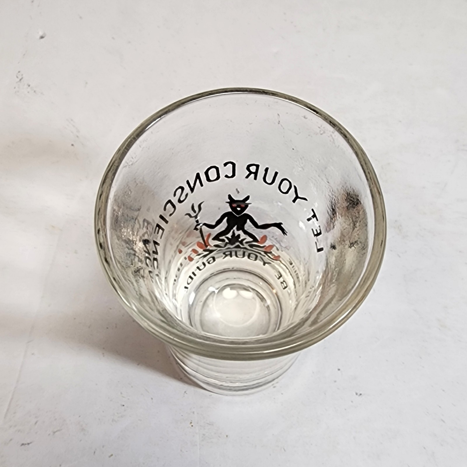 Vintage "Let Your Conscience Be Your Guide" Shot Glass
