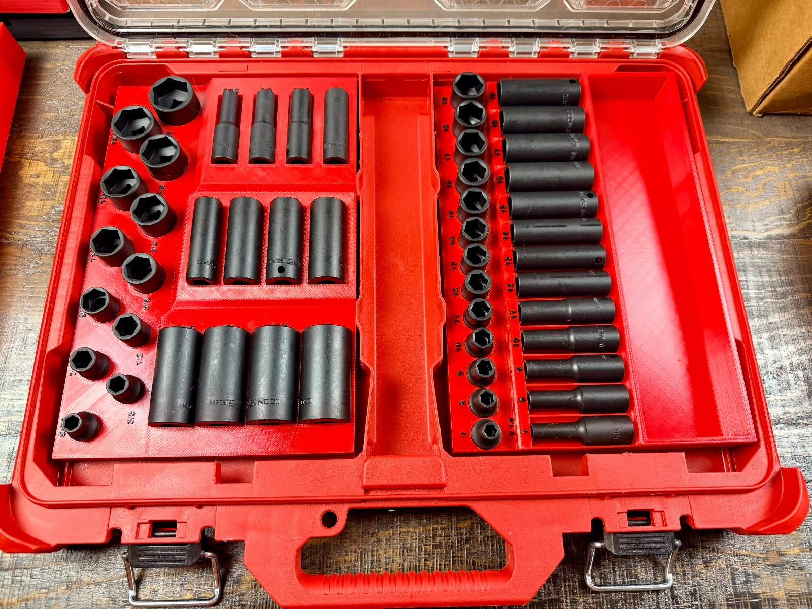 Icon 3/8" Drive Metric, SAE, and Swivel Impact Socket Organizer Set for Packout